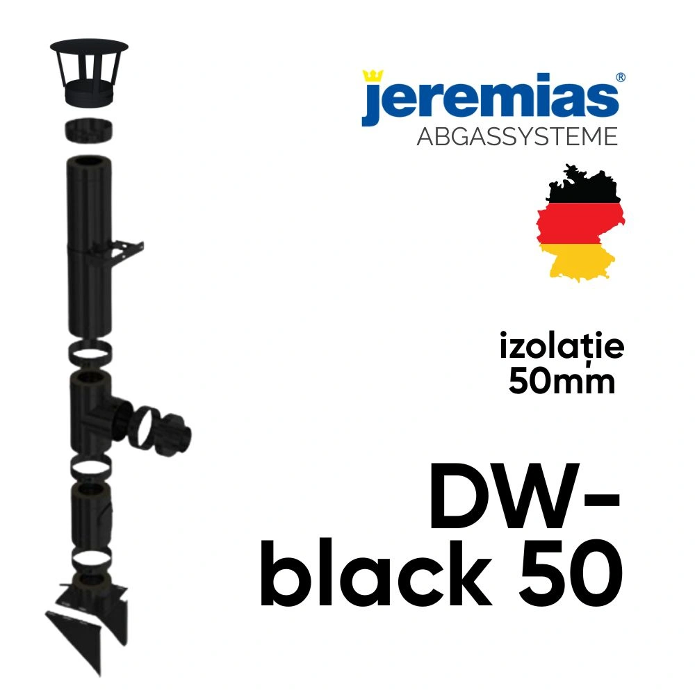 Horn inox DW-black 50