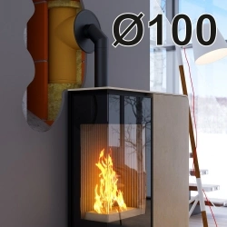 Tubulatura premium peleti fi 100 - seminee / sobe