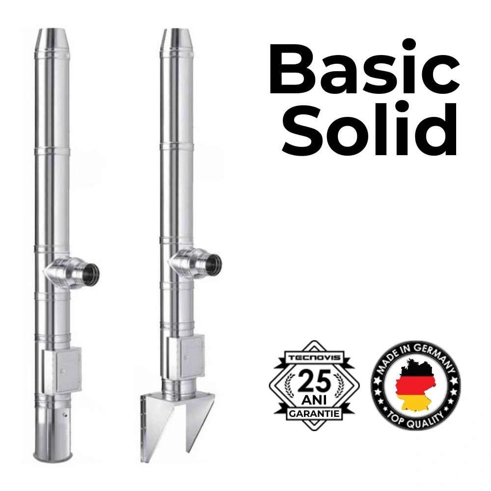 Cos de fum inox Basic Solid DE